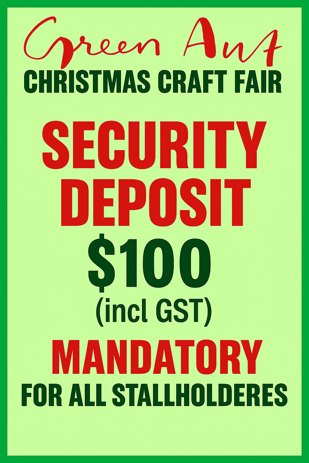 Security Deposit